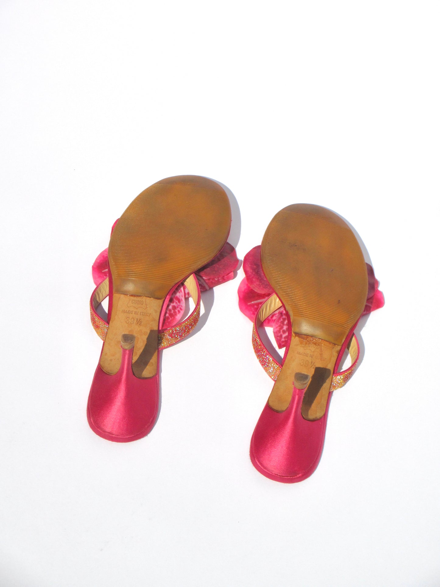 Reworked Upcycled Jimmy Choo Pink Orchid Kitten Heels